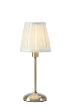 Anno Uppladdningsbar Bordslampa Vit/Mässing
