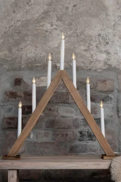 Ariele Adventljusstake Ljusbrun 62 cm