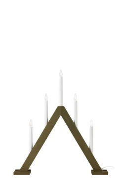 Ariele Adventljusstake Mörkbrun 52 cm