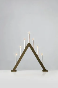 Ariele Adventljusstake Mörkbrun 62 cm