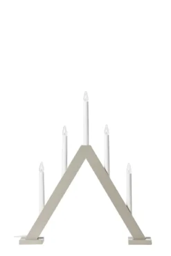 Ariele Adventsljusstake Greige 52 cm