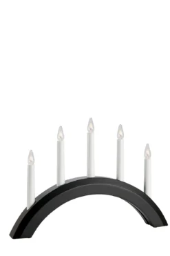 Avento Adventsljusstake Svart 5 Ljus