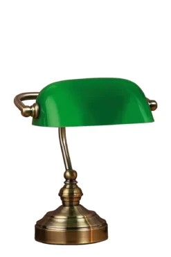 Bankers Bankirlampa Grön 25 cm