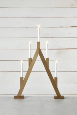 Bjurfors Adventsljusstake Ljust Trä 77 cm