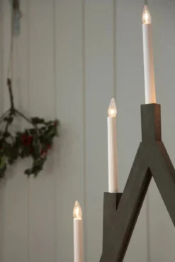 Bjurfors Adventsljusstake Mörkt Trä 77 cm