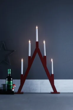 Bjurfors Adventsljusstake Röd 77 cm