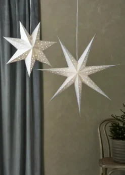 Blank Julstjärna Silver 45 cm