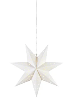 Blank Julstjärna Vit 45 cm