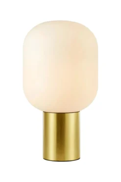 Brooklyn Bordslampa Mässing/Vit 44 cm