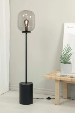 Brooklyn Golvlampa Svart/Rök