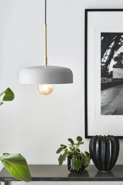 Caen Taklampa Grå