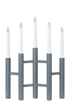 Cassiopeia Adventsljusstake Grå