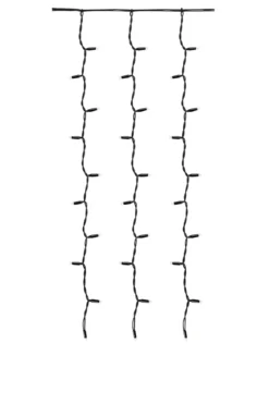 Chrissline Ljusgardin Varm 1x1,5 m