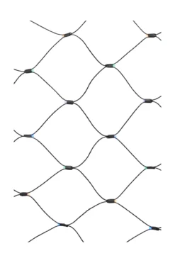 Chrissline Ljusnät Flerfärgad 1,7x2 m