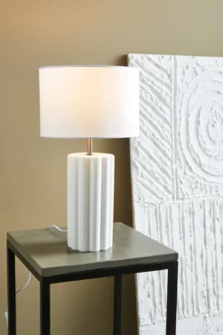 Column Bordslampa Vit