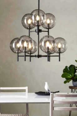Crown Taklampa Svart