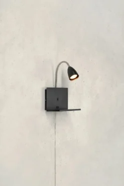 Cuarto Sänglampa Svart