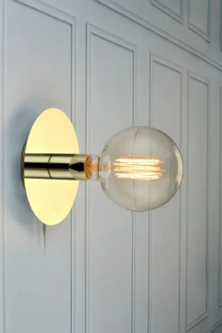 Disc Vägglampa/Taklampa Mässing