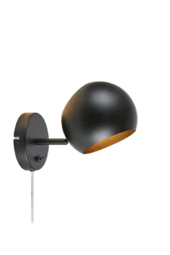 Edgar Vägglampa Svart
