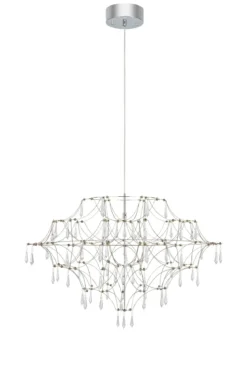 Efesos Kristallkrona Stål 80 cm