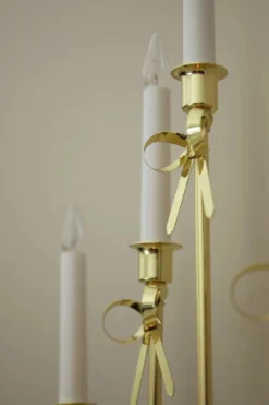 Eira Adventsljusstake Rosett Mässing