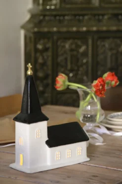 Elra Juldekoration Kyrka Vit