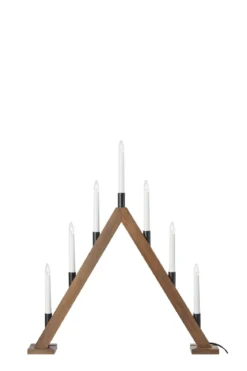 Ember Adventsljusstake Mörkbrun 64 cm