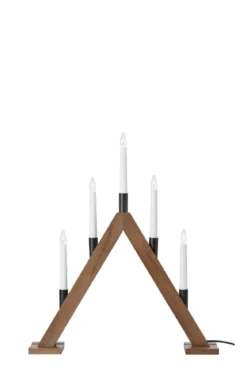 Ember Adventsljusstake Mörkbrun 54 cm