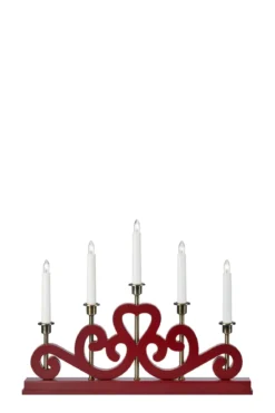 Eneby Adventljusstake Röd