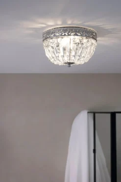 Etienne Kristallplafond Krom