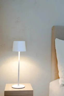 Fiore Uppladdningsbar Bordslampa Vit