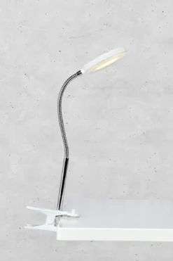 Flex Klämlampa Vit