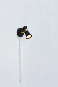 Folie Vägglampa Svart