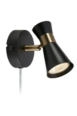 Folie Vägglampa Svart