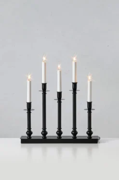 Fratello Adventsljusstake Svart