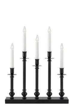 Fratello Adventsljusstake Svart