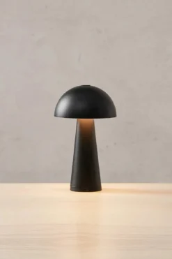 Fungi Uppladdningsbar Svamplampa Svart