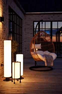 Garden 24 Golvlampa Vit 110 cm