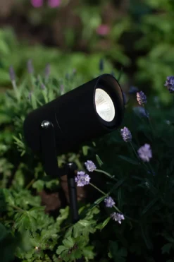 Garden 24 Spotlight Svart Cylinder 6W