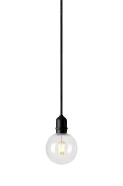 Garden 24 Taklampa Globe Svart/Klar