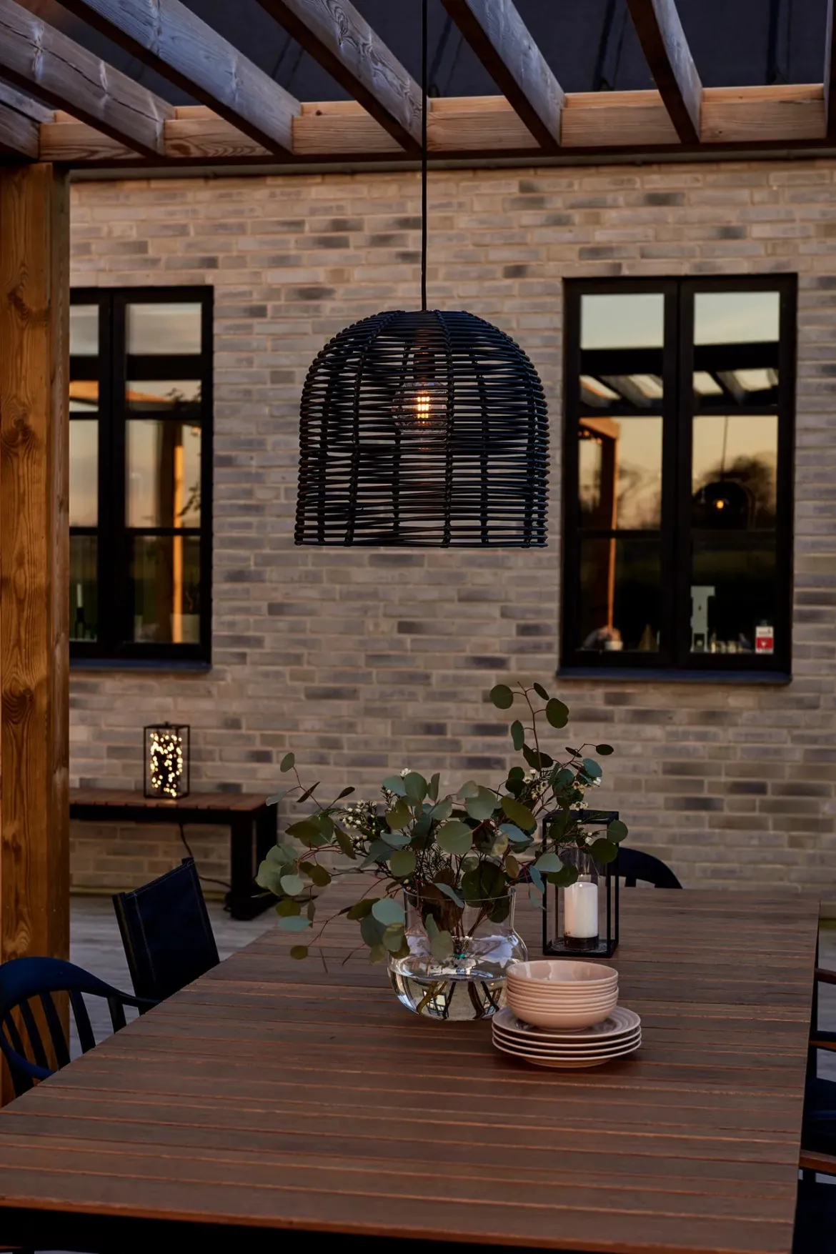 Garden 24 Taklampa Svart 40 cm