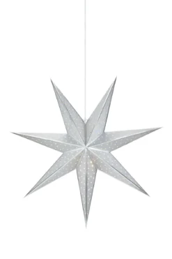 Glitter Stjärna Silver 75 cm