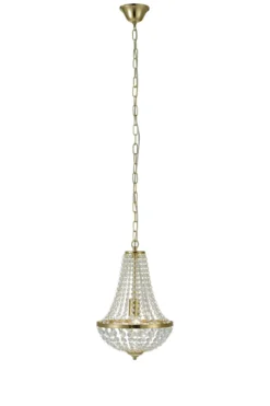 Gränsö Kristallkrona Mässing 30 cm
