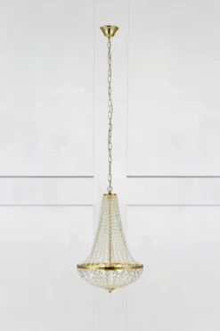 Gränsö Kristallkrona Mässing 40 cm