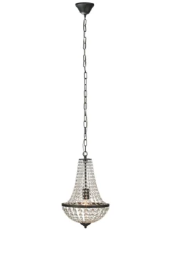 Gränsö Kristallkrona Svart 30 cm