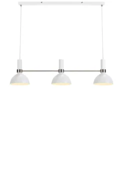 Larry Taklampa Vit/Krom Rak