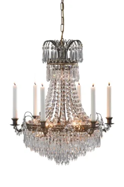 Läckö Kristallkrona Antik 57 cm
