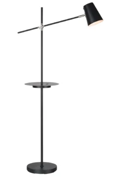 Linear Golvlampa Svart