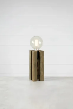 Lodge Bordslampa Brun 28 cm