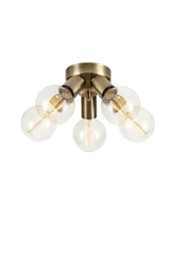 Mazzo Plafond Mässing 5 Lampor